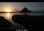 Le Mont St. Michel am Abend (Normandie)